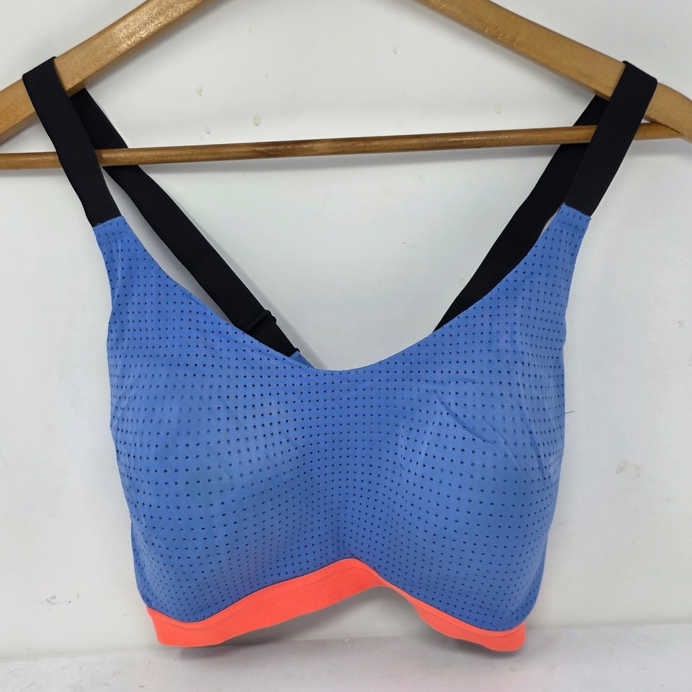 Victoria Sport Perforated Sports Bra Blue Orange 36D